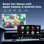 6.83in Car Stereo for Mercury Grand Marquis (1995-2011) Base Trim Angle w/Wifi/GPS Navigation/Bluetooth w/Carplay Android Auto TouchScreen Car Radio Receiver w/Backup Camera, Android 14, 4+64G