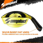 Tow Strap Heavy Duty 2" x 20 Ft,20,000 lbs Break Strength Reinforced Tree Saver Straps,Use for Emergency Towing Rope,Vehicles,Boats,Jet Ski,4x4 Off Road Tow Truck Camper Accessories Travel Essentials