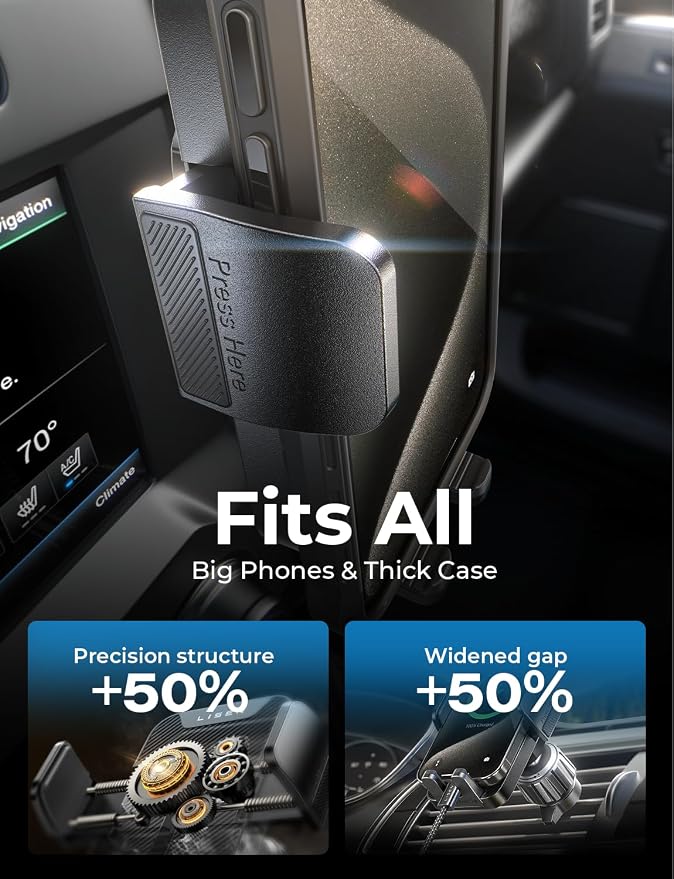 for iPhone 17 Car Phone Holder Mount, 2-in-1 Suction Cup Phone Mount for Car Dashboard Windshield and Air Vent Cell Phone Holder, Truck Phone Holder for iPhone 16 Pro Max Air 15 14 13 Plus Mini