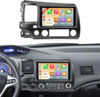 Car Radio for Honda CIVIC 2006 2007 2008 2009 2010 2011 Stereo with Wireless Carplay Android Auto - 2+32GB 9Inch Touch Screen for Civic with Bluetooth, GPS, WiFi, FM, SWC + MIC +Backup Camera