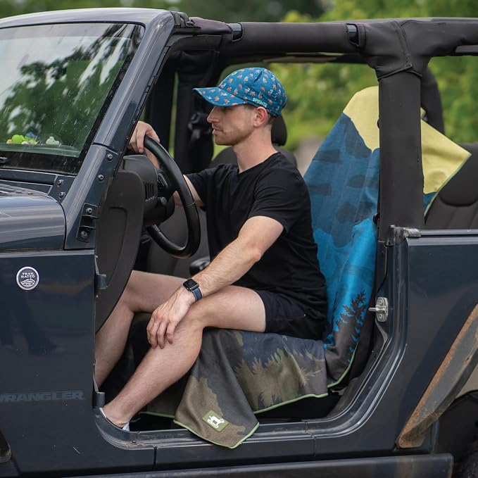 Athletic Running Towel, Full-Sized, Car Seat Cover - Performance Microfiber… (Grizzly Guide)