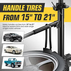 Manual Tire Changer Portable Hand Bead Breaker Tire Machine for 15" to 21" Tires Tire Mounting Machine for Car Truck Home Garage Small Auto Shop, TOOLS-00781