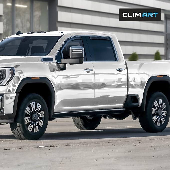 in-Channel Incredibly Durable Rain Guards for GMC Sierra 2500HD/3500HD 2020-2026 Crew Cab, Original Window Deflectors, Vent Window Visors, Vent Deflector, 4 pcs. - 620265