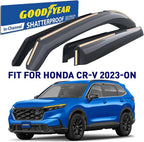 Goodyear Side Window Wind Deflectors for Honda CR-V 2023-2026, in-Channel Rain Guards, Window Visors/Vent Visors, Car Window Deflector Set, Exterior Accessories, 4 pcs – GY008481