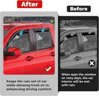 Maverick Rain Guards - Window Visors for Ford Maverick 2022-2025 2026, Outside-Mount Tape-On Side Window Wind Deflectors for Maverick Accessories Vent Visors Shades Rainproof 4PCS