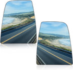 Driver and Passenger Upper Side Heated Mirror Glass Compatible with 2015-2025 Ford Transit 150 250 350 2023-2025 E-Transit Replace CK4Z17K707B CK4Z17K707D