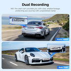 M01 Dual Dash Cam Front and Rear with Free 64GB Card, 3" Screen Dual Dashboard Camera for Car, Built-in ADAS G-Sensor, 24H Parking Mode Car Camera (M01 Pro)