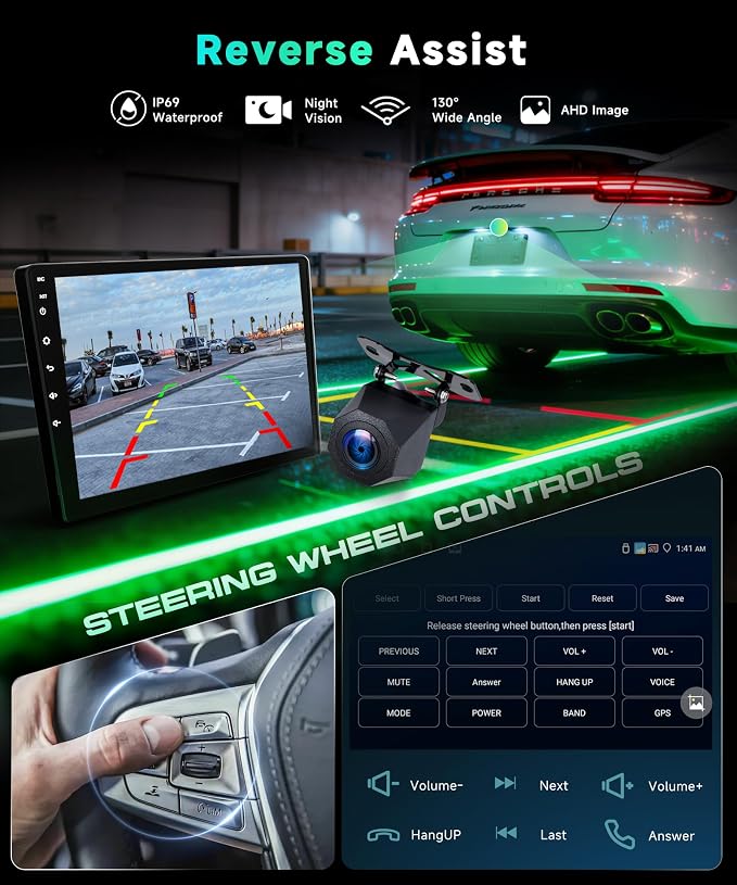 4G+64G Android Car Stereo Carplay for Toyota Camry 2000 2001 2002 2003 2004 2005 2006, 9 Inch Touch Screen Car Radio with GPS WiFi Bluetooth FM Mirror Link Android Auto Backup Camera