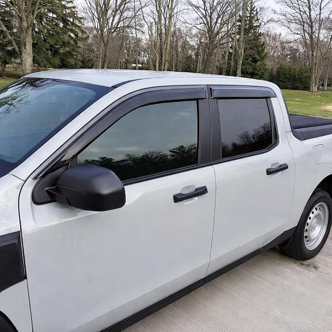 2022-2026 Tape-On Rain Guards for Ford Maverick Side Window Visor Deflectors XL XLT Lariat 2023 2024 2025