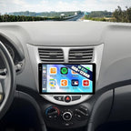 4G+128G Car Stereo for 2012 2013 2014 2015 2016 2017 Hyundai Accent Radio Android 15 CarPlay Android Auto GPS Bluetooth 9 Inch in-Cell 1280 * 720 Touch Screen Head Unit with Backup Camera