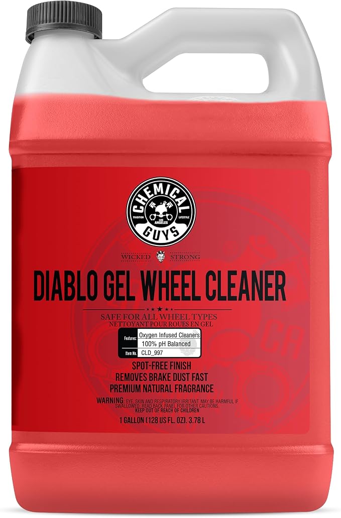 CLD_997 Diablo Gel Oxygen Infused Foam Wheel and Rim Cleaner, Concentrated (Safe on All Wheel & Rim Finishes), for Cars, Trucks, SUVs, Motorcycles, RVs & More 128 fl oz (1 Gallon)