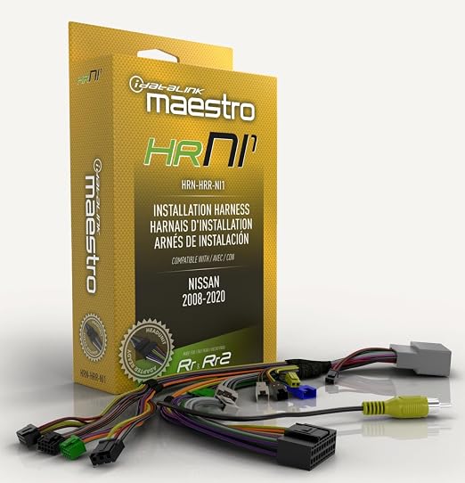 Maestro HRN-HRR-NI1 Plug and Play Radio Replacement Harness for Select 2007-2020 Nissan Vehicles (ADS-MRR or ADS-MRR2 Module Required)