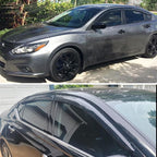 Tape On Window Visors Rain Guards Deflectors for 2019-2025 Nissan Altima,4PCS Smoke Tinted Vent Visors Compatible with Altima 19-25,UV Protection & Reduced Road Noise,Sun Visor for Car