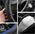 Steering Wheel Cover for Toyota, Auto Car Steering Wheel Cover for Toyota Highlander Rav4 Corolla Camry,Standard Size - Blue
