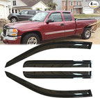 4pc Original Shatterproof Rainproof Window Wind Deflector for 99-06 Silverado/Sierra,Outside Mount Rain Guard Set,Window Visor for Car,Vent Deflectors for 99-06 Silverado 1500 01-06 2500/3500 94044