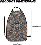Holland Park Carpet William Morris Car Seat Back Kick Protectors Kick Mats With Storage Pockets For Vehicles To Protect From Dirt Mud Scratches 2 Pack