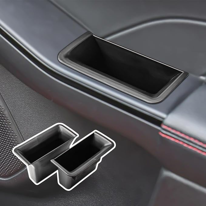 Front Row Door Handle Organizer for Ford Escape 2020-2024 2025 2026 Accessories, Escape Door Storage Pocket Insert Tray on The Driver and Front Passenger Side (2 Pcs)
