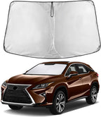 Windshield Sunshade Compatible for Lexus RX 350 450h 2016-2020 2021 2022, Sun Visor for Front Windshield & Window Sun Shade Cover, UV Heat Blocker & Protector, Car Accessories