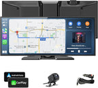 11.5" Largest Wireless Carplay Screen for Car, Portable Apple Carplay & Android Auto Touch Screen,1080p Backup Camera/Mirror Link/Voice Control/GPS/Bluetooth,for All Vehicles
