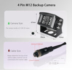1080P HD Backup Camera for RV, PAL NTSC Reverse Camera with RCA&4 Pin M12 GX12 Connector for CVBS AHD Screen, Night Vision Waterproof Replacement Rear View Camera for RV Camper Truck Trailer Bus Van