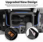 Center Console Cup Holder Insert for 2016-2023 Toyota Tacoma Interior Accessories, TPE Silicone Material 2-in-1 Center Console Drink Cup Holder Insert