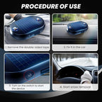 6pcs Antifreeze Electromagnetic Car Snow Removal Device, Solar Electromagnetic Car Snow Removal Device, Portable Ca r Defroster,Fast and Efficient Vehicle Microwave Deicing Instrument for Ice Scraping
