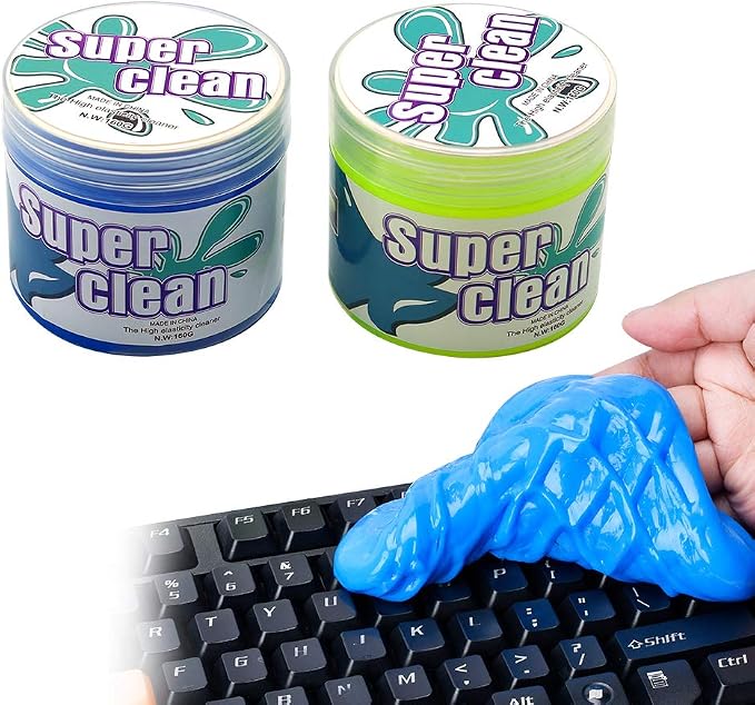 2Pcs Car Cleaning Putty Gel, Universal Car Interior Cleaner Slime, Auto Detailing Tools Accessories