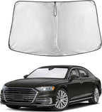 Windshield Sunshade Compatible for Audi A8 Model 2019-2024 2025 2026, Sun Visor for Front Windshield & Window Sun Shade Cover, UV Heat Blocker & Protector, Car Accessories