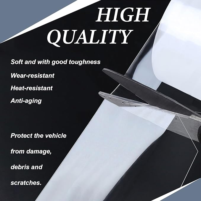 Car Door Edge Guards/Door Sill Protector, Anti-Scratch Anti-Collision Adhesive Strip, for Most Vehicles (4Inx33Ft, Transparent)