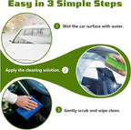 2pcs Automotive Oil film Cleaning Brush Set, 2.0 Upgraded Version Car Cleaning Brush for Car Window, Clear Cars Windshield Cleaner Tool, Universal Glass Wipe Board