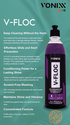 V-Floc Concentrated Car Wash Soap - Ph-neutral - 1:400 dilution - 16.9 fl oz (500ml)