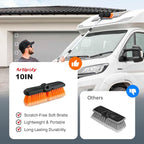 10" Car Wash Brush Head with Soft Bristle for Auto RV Truck Boat Camper Exterior Washing Cleaning