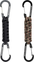 Paracord Keychain Carabiner Clip, D Ring Lanyard Hanger Stroller Hook for Water Bottle, Key, Backpacks, Men, Women