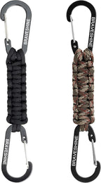 Paracord Keychain Carabiner Clip, D Ring Lanyard Hanger Stroller Hook for Water Bottle, Key, Backpacks, Men, Women