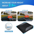 Car Seat Cushion, Car Seat Pillow, Automotive Cushion | Memory Foam Car Seat Cushion for Long Driving, Butt Pillow for Pain Relief, Driver Seat Cushion for Car, Truck, Office, Black