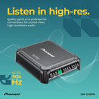 GM-DX874 1,200 Watts Class D Powerhouse Amplifier, 4-Channel Amp, Variable Low-Pass Filter, Compact Design, and Remote Bass Boost Control