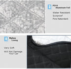 Car Windshield Cover, Heavy Duty Thick Protective Windscreen Cover - Snow Ice Frost Sun UV Dust Water Resistent - Pefect Fit for Cars SUVs All Years Summer/Winter