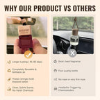 Aeshory Car Air Freshener Hanging - 3-Pack, Floral Collection Car fresheners long lasting, Car Air Freshener for Women and Men, Premium Car Aromatherapy Essential Oil Diffuser Gift Set.0.27 FL OZ/8ML