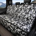 Dog Seat Cover for Back Seat, Heavy Duty Waterproof Rear Seat Protector for Small Trucks, SUVs, Cars - Fits 60/40 Split Bench with Middle Seat Belt, Non-Slip Dog Backseat Cover (Regular, Camo)