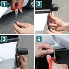 19.7Ft(6M) White Car Door Edge Guards, U-Shape Rubber Door Protector Edge Strip,Easy to Cut No Need Adhesive Fit for Most Vehicles