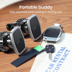2 Pack Magnetic Phone Holder for Your Car - 6 Military Magnets Vent Cell Phone Mount (Silver)