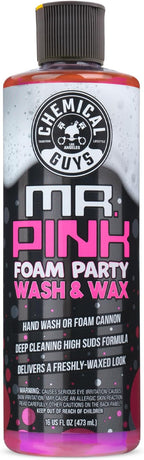 CWS22116 Mr. Pink Foam Party Wash & Wax (Works with Foam Cannons or Bucket Washes) Safe for Cars, Trucks, SUVS, Motorcycles, RVs & More, (16 fl oz) Tangerine Scent