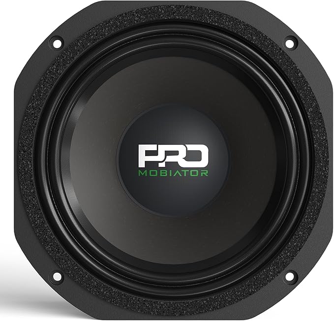 PRO654ND Loudspeaker - 6.5" Midrange Aluminum Basket, Neodymium High Efficiency 1000W Max, 4 Ohms - Premium Quality Audio Door Speakers for Car or Truck Stereo Sound System (MB-PRO654ND)