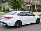 2019-2026 Tape-On Rain Guards for Toyota Corolla Sedan Side Window Visor Deflectors L LE SE XLE XSE FX Hybrid, Durable Tinted Vent Shades 2020 2021 2022 2023 2024 2025