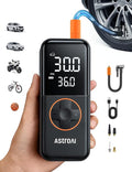 L4 Cordless Tire Inflator Portable Air Compressor, 150PSI Portable Air Pump for Car Tires, Battery Electric Tire Pump with Pressure Gauge, Ultra-Fast Inflation for Cars,Motorcycles,Bikes,Balls