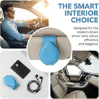 Car Visor Sunglasses Holder, Magnetic Vehicle Sun Visor Eyeglasses Hanger Ticket Card Holder Clip, Auto Interior Sunvisor Glasses Mounter Organizer, Universal for Vehicles (Light Blue)