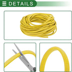 Universal Car Door Edge Protective Sealing Strip U-Type Door Scratch Protection Guard, 65.62ft 20m, Anti-scratch Collision, PVC Iron, Yellow