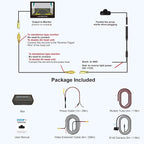 Mini Car Side View Camera/Rear View Camera/Front View Camera | 3-In-1 Car Camera, Rotatable Lens, Paste-On Installation, Flip Image,Mini Size
