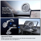 Fits MagSafe Car Mount for Universal Dashboard & Tesla Screen,Kevlar Silver Magnetic Phone Holder for Car,Super Stable Magnetic Car Phone Mount for iPhone 17 Pro Max 16 15 14 13 12&All Phones