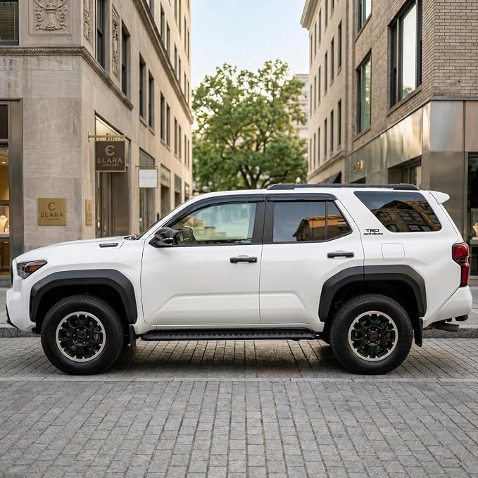 2025 2026 Tape-On Rain Guards for Toyota 4Runner Side Window Visor Deflectors Extra Thick Shade RS Sport Off-Road Premium i-Force MAX Limited Pro Platinum Trailhunter